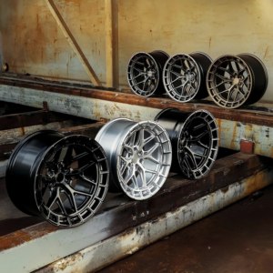 XINLAI Nuevo Juego de 4 Ruedas Forjadas Monobloque de Aleación de Aluminio y Bronce, Malla Cóncava Profunda de 20 mm, 18-22 Pulgadas, 5x112/5x114.3/5x120 - Product Image 3