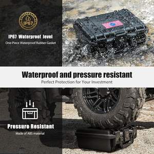 กล่องใส่ปืนพกแบบแข็ง Kinghardcase ได้รับการรับรองจาก TSA สำหรับการเดินทาง <span class=keywords><strong>กัน</strong></span>น้ำ <span class=keywords><strong>กัน</strong></span><span class=keywords><strong>กระแทก</strong></span> พร้อมกุญแจล็อค ทำจากพลาสติกแข็ง - Product Image 5