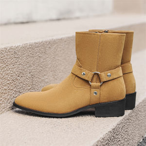 Botas Chelsea para Hombre, Nueva Llegada, Cuero Genuino de Alta Calidad, Suministradas por Fábrica, Botas de Otoño/Invierno, Botines - Product Image 4