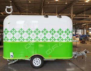 ORANGE RV Green Commercial Remorque alimentaire mobile pour pizzas, poulet frit, burgers, camion de restauration, véhicule commercial pour la vente de nourriture en déplacement - Product Image 5
