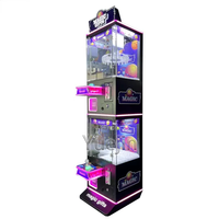 Prix usine monnayeur chanceux fou griffe prix jeu Machine qualité cadeau pince 24 Clips pour enfants matériel métallique