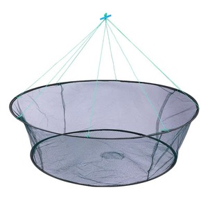 Fishing Cage Nylon Foldable Trap Net For Shrimp Fish Lobster Catching Outdoor Use - Product Image 1