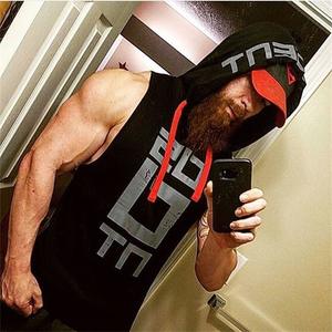 Nuova estate Muscle Doctor allenamento fratelli esercizio <span class=keywords><strong>uomo</strong></span> senza maniche con cappuccio aderente <span class=keywords><strong>gilet</strong></span> da <span class=keywords><strong>uomo</strong></span> alla moda - Product Image 2