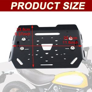 Waximoto adatto per <span class=keywords><strong>DUCATI</strong></span> SCRAMBLER 800 sessanta Aftermarket in alluminio portabagagli Cargo custodia superiore portapacchi supporto staffa - Product Image 4