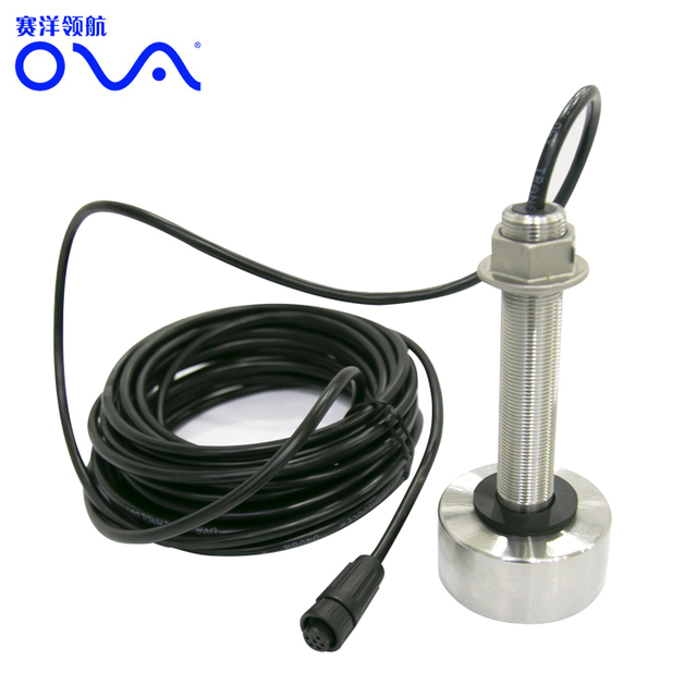 Underwater Ultrasonic Depth Sensor Transducer Marine Stainless Steel Fish Finder Transducer 600W