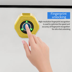 आधुनिक डिजाइन इलेक्ट्रिक फिंगरप्रिंट और ग्लास दरवाजा छोटे और सुविधाजनक ऐप नेटवर्क के साथ उच्च गुणवत्ता वाला स्मार्ट कैबिनेट लॉक - Product Image 2