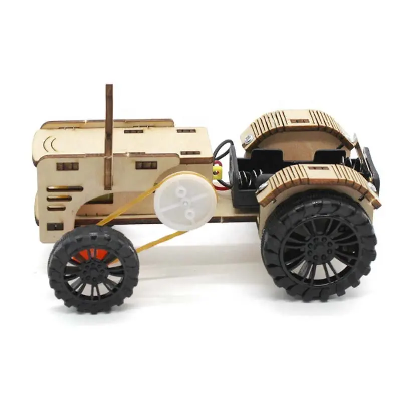 Máy kéo phát triển đồ chơi thông minh Gỗ Handmade khoa học thí nghiệm Bộ dụng cụ mô hình khoa học cho bé trai trẻ em trẻ em Quà tặng sinh nhật