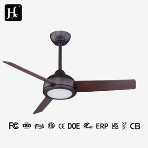 Ventilador de Techo Retro de 48 Pulgadas con 3 Aspas, Ventilador de Techo Grande de Estilo Nórdico Moderno con Luz LED - Product Image 3