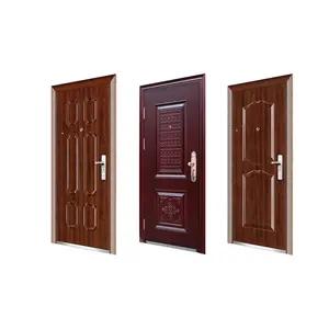 Good Hot-Selling Design Security Steel Main Entrance Door Exterior Metal Steel Door Design For House