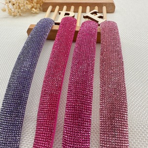 Colorful Half Cotton Rhinestone Rope for Sandals Decoration EVA Inside Rhinestone <strong>Strip</strong> for Garment Shoes - Product Image 3