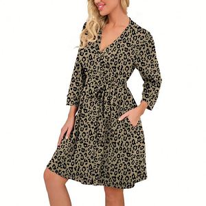 Albornoz ligero para <span class=keywords><strong>mujer</strong></span>, ropa de salón suave para <span class=keywords><strong>mujer</strong></span>, bata larga para <span class=keywords><strong>mujer</strong></span> - Product Image 6