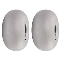 2 packs de roues de plage en PVC de 16 pouces pour la pompe à air de remplacement des grandes roues de sable pour le kayak Dolly Canoe Rolling Walker Beach Chair