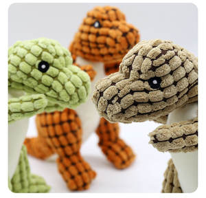 Dinozor şekli köpek Squeak oyuncaklar toptan yüksek kalite dayanıklı peluş oyuncak hayvan köpek oynamak için - Product Image 5