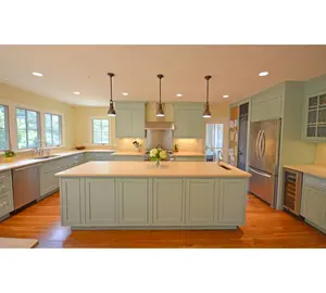 NICOCABINET Mid-sized Mid-century ModernMid-century Light Wood Medium Tone Wood Veneer Kitchen Cabinet