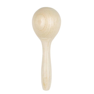 Maraca en bois personnalisable avec logo, jouet musical Montessori pour l'apprentissage précoce des enfants d'âge préscolaire, pratique sensorielle - Product Image 3