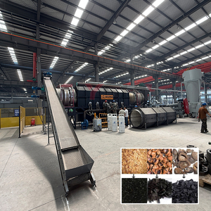 <b>Smokeless</b> Charcoal Making Machine With Deasel Engine Make Biomass Waste Wood Shavings to Charcoal Machine - Product Image 1