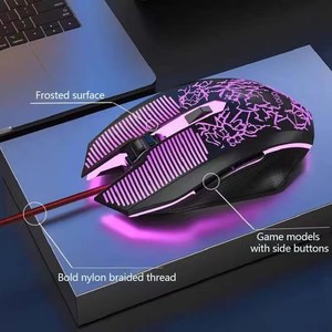 Nhà Máy Bán Buôn 3D 6D 7-Màu <span class=keywords><strong>LED</strong></span> Có Dây Quang Chơi Game Chuột 3200 Dpi Phát Sáng Gamer Chuột USB Hot-Bán 7-Màu <span class=keywords><strong>LED</strong></span> Có Dây - Product Image 2
