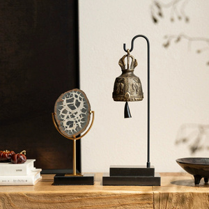 Campana Metálica Vintage Creativa, Adorno <span class=keywords><strong>de</strong></span> Escritorio Artesanal <span class=keywords><strong>de</strong></span> Metal, Decoración Personalizada para Oficina, Sala <span class=keywords><strong>de</strong></span> Yoga, Decoración del Hogar, <span class=keywords><strong>Venta</strong></span> Directa <span class=keywords><strong>de</strong></span> Fábrica - Product Image 1