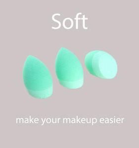 Éponge de maquillage en silicone blanc en forme de goutte d'eau, sans latex, douce, sans couture, pour le fond de teint, réutilisable, pour la beauté du visage - Product Image 4