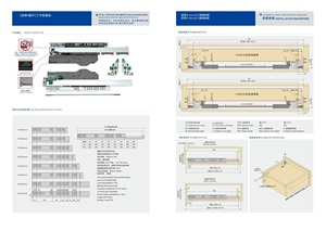 Roeasy Synchrone Lade Schuif Drievoudig Duw Open En Zacht Dicht Verborgen Glijbaan Volledig Verlengde Lade <span class=keywords><strong>Rails</strong></span> - Product Image 4