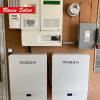 Onduleur hybride sur réseau Solution solaire Produits solaires complets Utilisation à domicile Système solaire 10kw 20kw