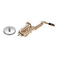 Mini saxophone alto en laiton, modèle de saxophone, instrument de musique de bureau exquis, décoration, ornements, cadeau musical avec boîte délicate