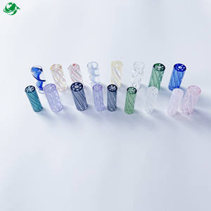 Accesorios para Fumar Personalizados, Punta de Filtro de Vidrio Transparente con 9 Orificios - Product Image 3