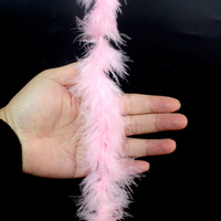 Boa en plumes de dinde duveteux de taille et de longueur personnalisées pour bricolage, décoration de carnaval, Costume de soirée