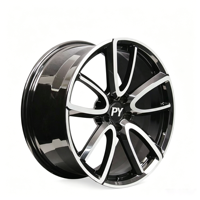 Jantes forgées PY OEM 15 à double rayon, finition Gunmetal, forgées CNC, 5x115, certifiées DOT pour voitures de sport Renault