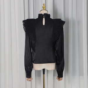 AIMEISI Nuove Bluse Eleganti da Donna <span class=keywords><strong>con</strong></span> Pieghe Uniche e <span class=keywords><strong>Paillettes</strong></span> Traforate - Product Image 6