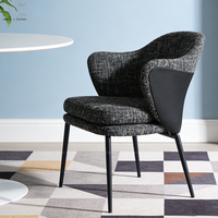 Chaise de salle à manger rembourrée pour hôtel moderne de luxe Chaises de salle à manger d'intérieur en velours personnalisé pour restaurants et cafés