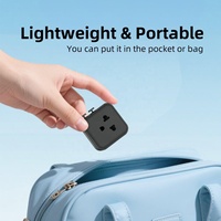 Adaptateur de voyage universel Worldplug ultra-fin et compact, adaptateur de prise multi-national, adaptateur de voyage international