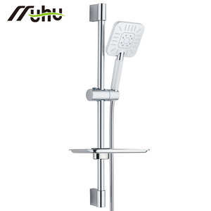 Ensemble de pomme de douche moderne en cascade nordique à 3 fonctions, ensemble de barre de douche coulissante en acier inoxydable 304 avec <span class=keywords><strong>tuyau</strong></span> <span class=keywords><strong>souple</strong></span> - Product Image 5