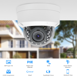 5MP không thấm nước mini Vandalproof CCTV <span class=keywords><strong>Camera</strong></span> ai phát hiện trường hợp kim loại trong nhà ngoài trời PoE <span class=keywords><strong>IP</strong></span> mạng Máy ảnh - Product Image 2