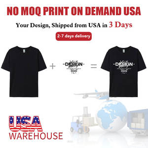 เสื้อยืดคอตตอนเปล่าพิมพ์ลายกราฟิกแบบรีดร้อนตามสั่งจากคลังสินค้าในสหรัฐอเมริกา สำหรับผู้ชายและผู้หญิง - Product Image 6