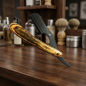 ASAP Barber Supplies Professional Folding Straight Edge Razor for <b>Men</b> Premium Stainless Steel Professional Beard Shaping tools - Product Image 2