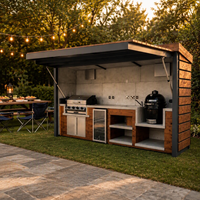 Cuisine extérieure au design moderne et accessoires de cuisine extérieure pour ferme, bar à domicile et villa - Installation rapide