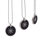 Collier en germanium Nano Energy Health, pendentifs en tourmaline, pendentif magnétique quantique en pierre de lave avec cristal blanc