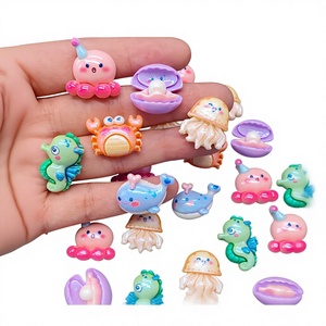 Ocean Cute Cartoon <strong>Animal</strong> Resin Crafts Casting Sea <strong>Animals</strong> Charms for Decoration - Product Image 4