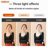 Kdbao - Luz de Fotografía de 300W con Temperatura de Color Ajustable y Control Remoto, 3200-5700K, para Transmisión en Vivo, Fotografía y Uso en Estudio