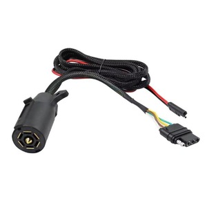 7 Pin'den 4+2 Pin'e Römork Kablo Demeti, SAE Konnektörlü Amerikan RV Fiş Bölücü, 16AWG Saf Bakır - Product Image 1