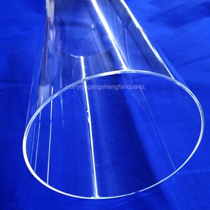 Tubo di vetro di quarzo trasparente ad alta pressione di grande diametro tubi di vetro al quarzo - Product Image 2