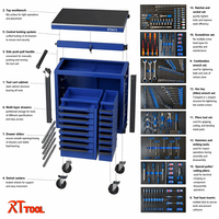 Ensemble d'outils manuels OEM de 473 pièces avec mallette rigide et armoire d'atelier à roulettes à 12 tiroirs