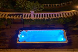 Deluxe buena interminable piscina spa se <span class=keywords><strong>swimspa</strong></span> con extrema larga piscina zona - Product Image 3