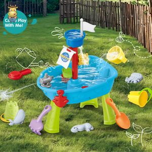 Mesa de Agua y Arena con Forma de Barco Pirata para Niños, con Botella de Spray, de Plástico PP, Juego de Playa para Exteriores, para Niños de 0 a 24 Meses - Product Image 2