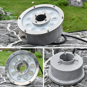Buse de fontaine subaquatique étanche IP68 avec lumière LED 12V 24V 9W, anneau lumineux LED subaquatique pour fontaine - Product Image 6