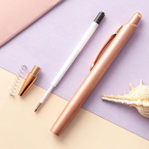 Click Metal Ballpoint <b>Pens</b> Wholesale Engraveable logo Student Writing Gift Advertising <b>Pen</b> Pressed Ballpoint <b>Pen</b> - Product Image 4