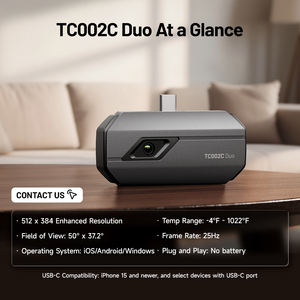 Tc002c צמד כפול ios & imager תאימות USB-C אנדרואיד עובד ללא רבב עם כל מצלמה תרמית טלפונים חכמים USB-C - Product Image 2