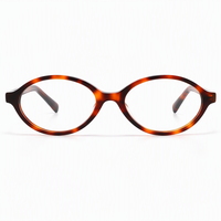 Gafas de Moda para Mujer con Marco Ovalado y Protección Anti Luz Azul, Marco y Lentes de PC, Ideales para Uso Diario y para el Trabajo