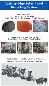 Machine de recyclage photovoltaïque à haute efficacité avec moteur et roulement, capacité de 200 à 1000 kg/h pour le démontage des panneaux solaires et des déchets électroniques - Product Image 4